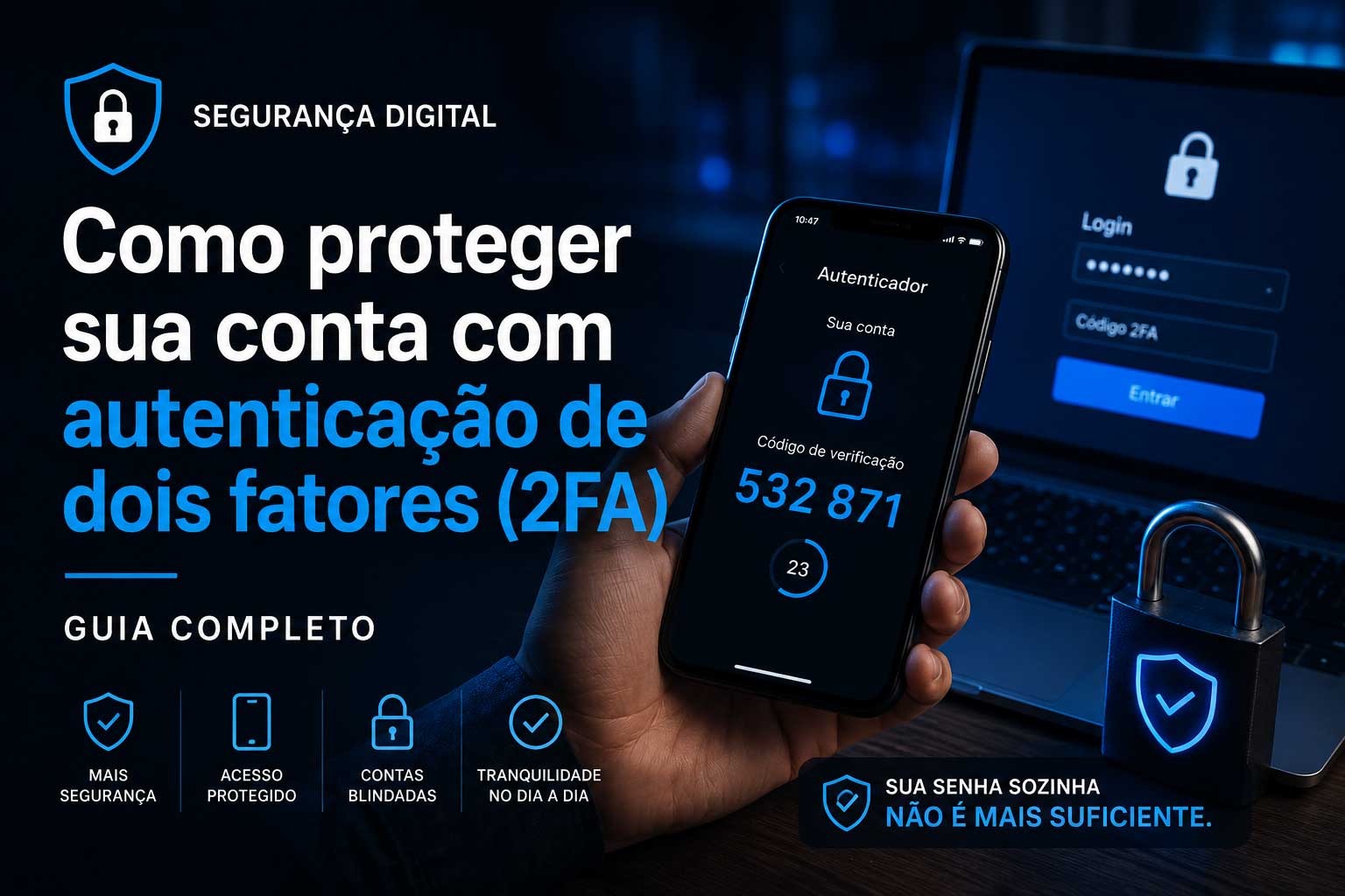 Como proteger sua conta com autenticação de dois fatores (2FA)