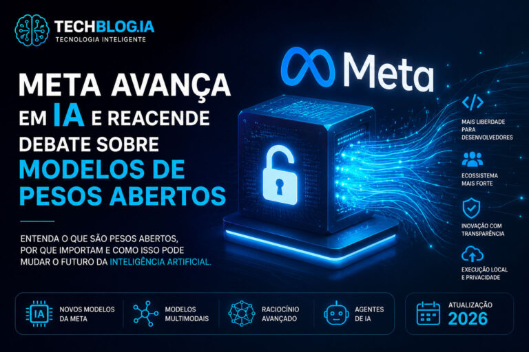Meta e o avanço dos modelos de inteligência artificial com pesos abertos