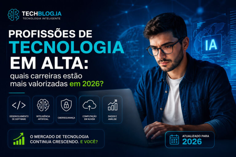 Profissões de tecnologia em alta e carreiras valorizadas em 2026